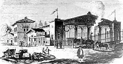 Magdeburger Bahnhof um 1844