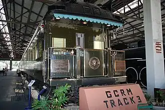 Der Ferdinand Magellan Railcar im Gold Coast Railroad Museum
