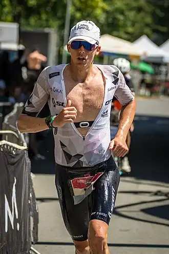 Magnus Ditlev bei den Ironman-Europameisterschaften in Frankfurt am Main, 2025