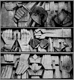 Reliefarbeit von Heinz Hemrich (Zusammenstellung)