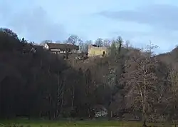 Ruine vom Großen Lautertal aus gesehen