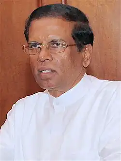 Maithripala Sirisena, Präsident von Sri&nbsp;Lanka seit dem 9. Januar 2015 (SLFP)