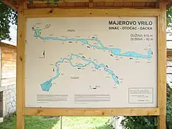 Leicht veralteter Plan des Höhlensystems