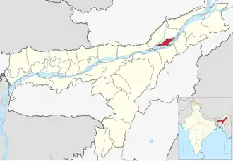 Lagekarte des Distrikts