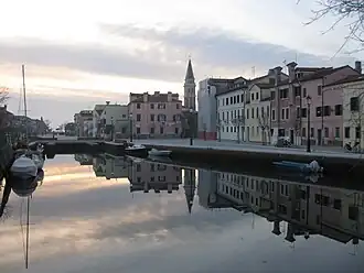 Blick über den Hafen von Malamocco