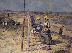 Johannes Wilhjelm: Malerinder på Skagen (1912)