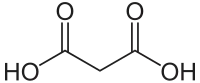 Struktur von Malonsäure
