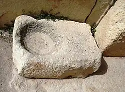 Platte mit Vertiefung