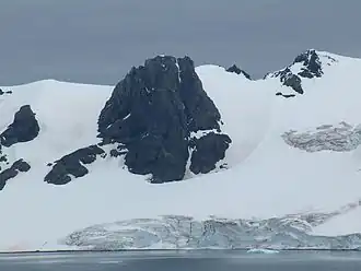 Blick von Half Moon Island auf den Malyovitsa;Crag