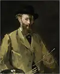 Édouard Manet: Selbstporträt mit Palette, 1879