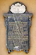 Epitaph an der Außenwand