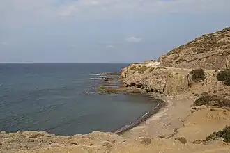 Die Straße F740 an der Küste, nahe Mansoura.