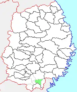 Lage Senmayas in der Präfektur