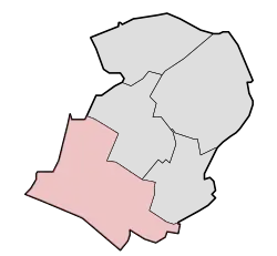 Lage von Heeswijk-Dinther in der Gemeinde Bernheze