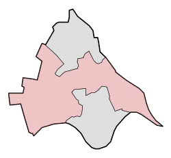 Lage von Bemmel in der Gemeinde Lingewaard