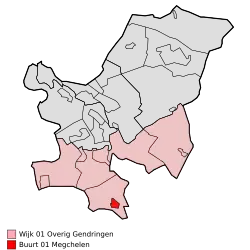 Lage von Megchelen in der Gemeinde Oude IJsselstreek
