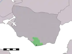 Lage von Ellewoutsdijk in der Gemeinde Borsele