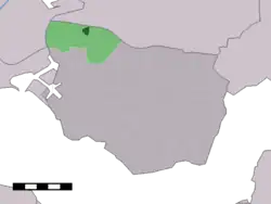 Lage von Lewedorp in der Gemeinde Borsele