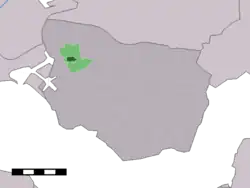 Lage von Nieuwdorp in der Gemeinde Borsele