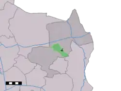 Lage von Rossum in der Gemeinde Dinkelland