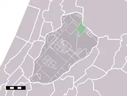 Lage von Lijnden in der Gemeinde Haarlemmermeer