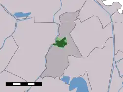 Lage von Ouderkerk aan de Amstel in der Gemeinde Ouder-Amstel