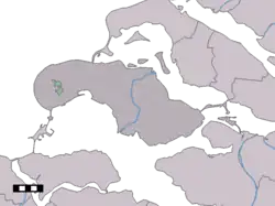 Lage von Burgh-Haamstede in der Gemeinde Schouwen-Duiveland