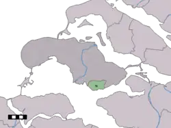 Lage von Ouwerkerk in der Gemeinde Schouwen-Duiveland