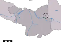Lage von Zaamslagveer in der Gemeinde Terneuzen