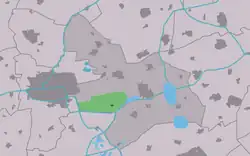 Lage von Suwâld in der Gemeinde Tytsjerksteradiel