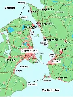 Karte von Öresund