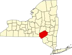 Lage des County in New York