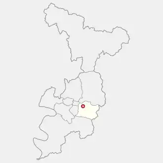 Lage von Suseong-gu in Daegu