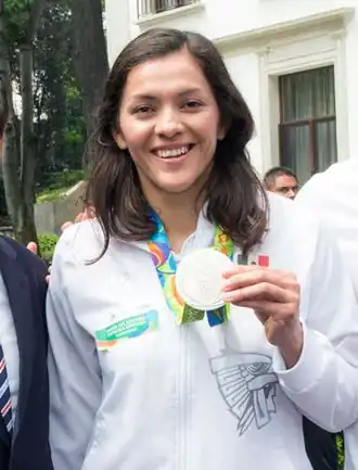 María Espinoza, Olympiasiegerin 2008, Bronze 2012
