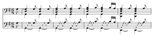 Marin Marais: La Guitare. Pièces de violes III Nr. 107 (1711)