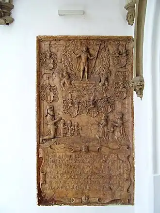 Grabplatte Thomas I. Griesstätter in der Stadtpfarrkirche Mariä Himmelfahrt (Vilsbiburg)[18]