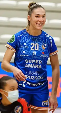 María Prieto O’Mullony bei einem Handballspiel am 24. Oktober 2021
