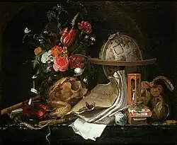 Vanitas-Stillleben von Maria van Oosterwijck; 1668; Museum für Kunst und Geschichte (Brüssel)[59]