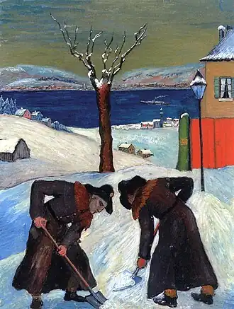 Schnee über Nacht (Marianne von Werefkin)