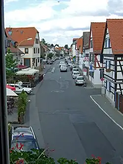 Blick aus dem Museum auf die Marktstraße nach Osten