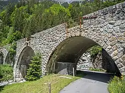 Marmorsägebrücke an der Sustenstrasse bei Nessental