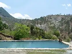 Heiße Quelle von Marobo