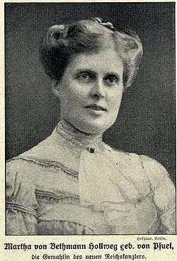 Martha von Bethmann Hollweg, geb. von Pfuel