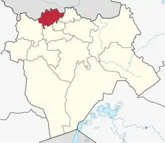 Lage im Oblys Aqtöbe