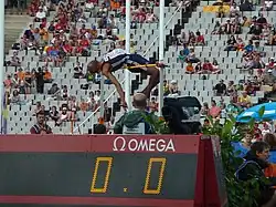 Martyn Bernard erreichte 2,23&nbsp;m und schied nur wegen seiner drei Fehlversuche&nbsp;aus