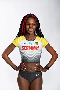 Maryse Luzolo – ausgeschieden mit 6,28&nbsp;m