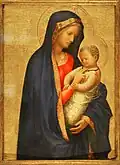 Sog. Madonna Casini, Tempera und Gold auf grundierter Holztafel, um 1426, Uffizien, Florenz
