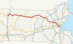 Karte der Massachusetts Route 2A