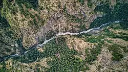 Massaschlucht aus der Vogelperspektive