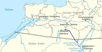 Verlauf des Masurischen Kanals